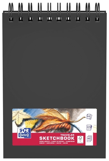 Schetsboek Oxford Mix Media A5 40 Vel 225 Gram Spiraal