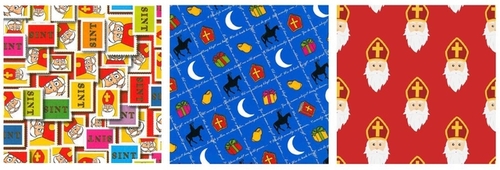 Cadeaupapier Sint 3-Pak 3X70CMX200CM