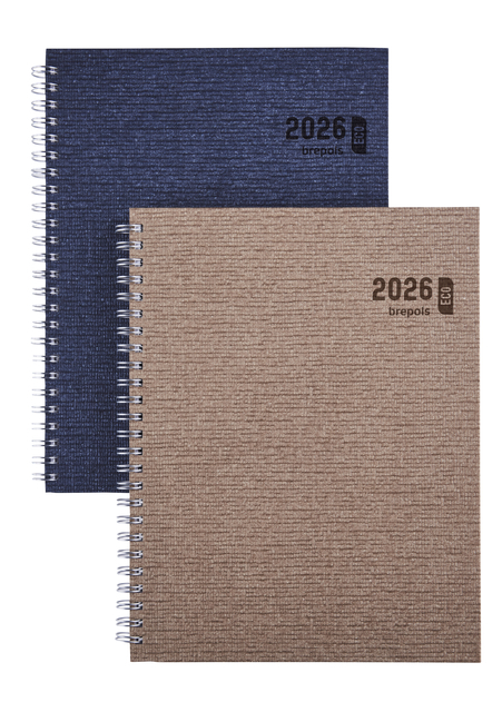 Agenda 2026 Brepols Ecotiming Kazar 7Dagen/2Pagina's Spiraal Assorti