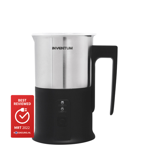 Melkopschuimer Inventum 240ML Zwart Met RVS