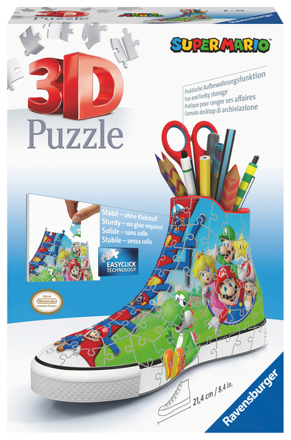 3D Puzzel Ravensburger Sneaker Mario 54 Stuks