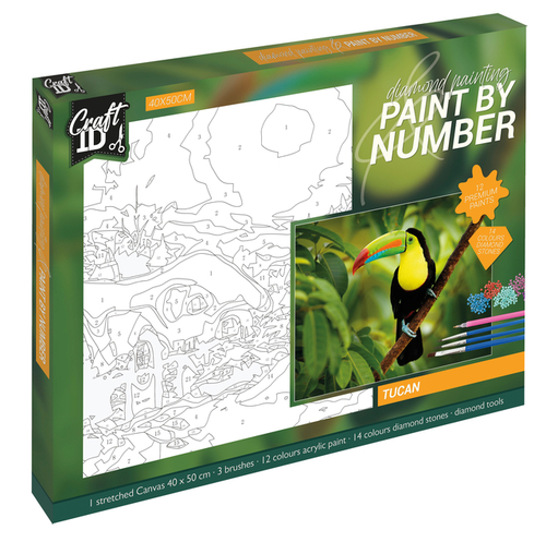 Diamond Painting Paint By Number Tucan