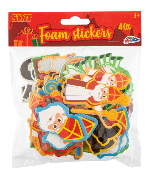 Sint Foam Stickers 40 Stuks