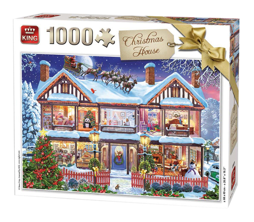 Kerstpuzzel King Christmas House 1000 St