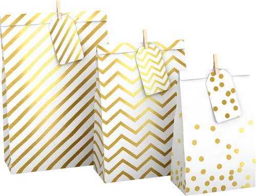 Bag Set With Tags And Pegs - Elegance