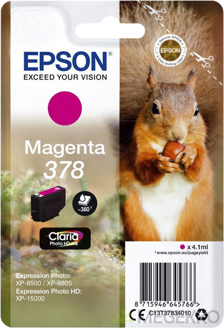 Inktcartridge Epson 378 T3783 Rood