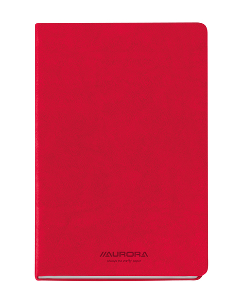 Notitieboek Aurora Capri A5 192BLZ Lijn 80GR Rood