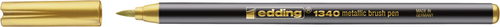 Brushpen Edding 1340 Metallic Goud