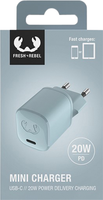 Mini Charger Fresh N Rebel Usb-C 20W Dusky Blue