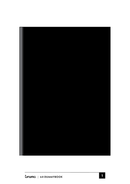 Dummyboek A4 Zwart