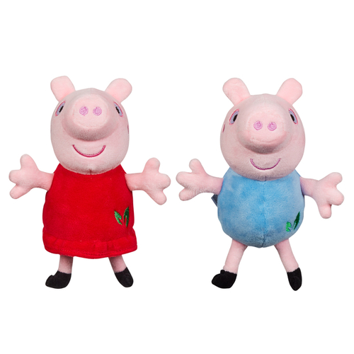 Knuffels 4X Peppa Pig En 2X George Eco