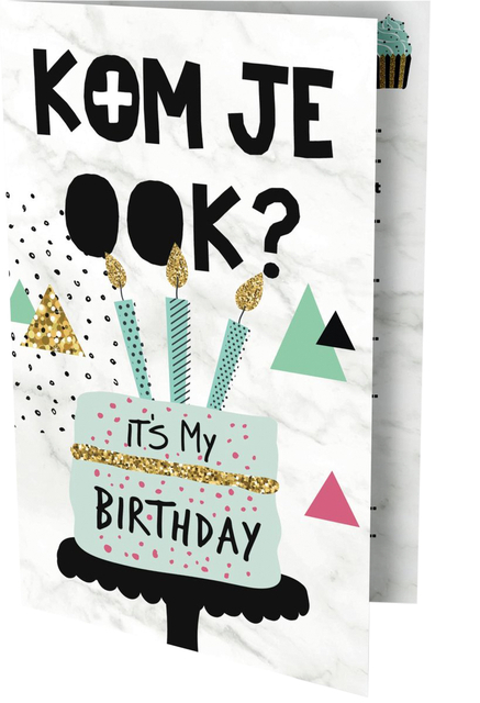 Uitnodiging Cake 13.5X9CM