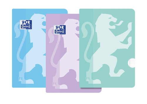 Schrift Oxford School A4 Lijn 72 Pagina's 80GR Pastel Seal À 3 Stuks