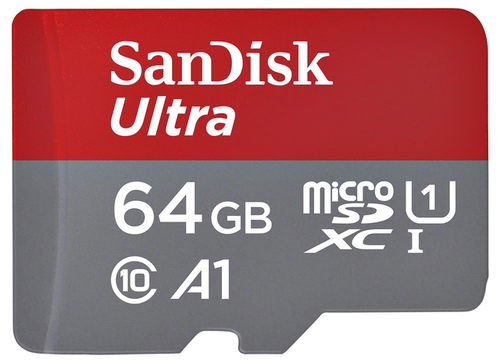 Geheugenkaart Sandisk Microsdxc Ultra 64GB (140MB/S C10 - Sda Uhs-I)