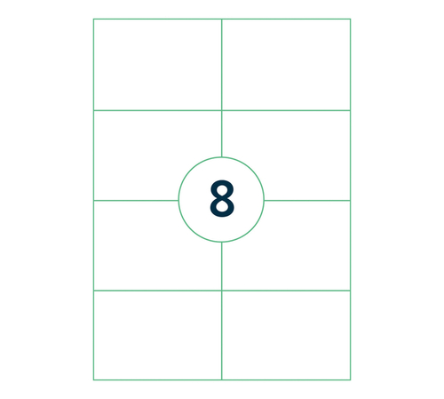 Etiket Qbasic A4 1.000 Vel 105X74 MM 8000 Labels