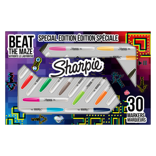Viltstift Sharpie Rond Beat The Maze Fijn Assorti Pak À 30 Stuks
