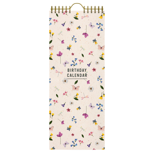 Verjaardagskalender Lannoo Flowers 130X325