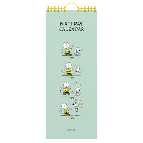 Verjaardagskalender Lannoo Peanuts 130X325