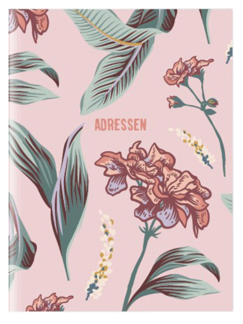 Adresboek A6 Flowerbomb Roze 2