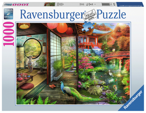 Puzzel Ravensburger Theehuis Japanse Tuin 1000 Stukjes
