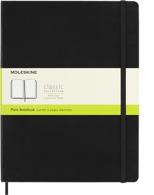 Notitieboek Moleskine XL 190X250MM Blanco Hard Cover Zwart