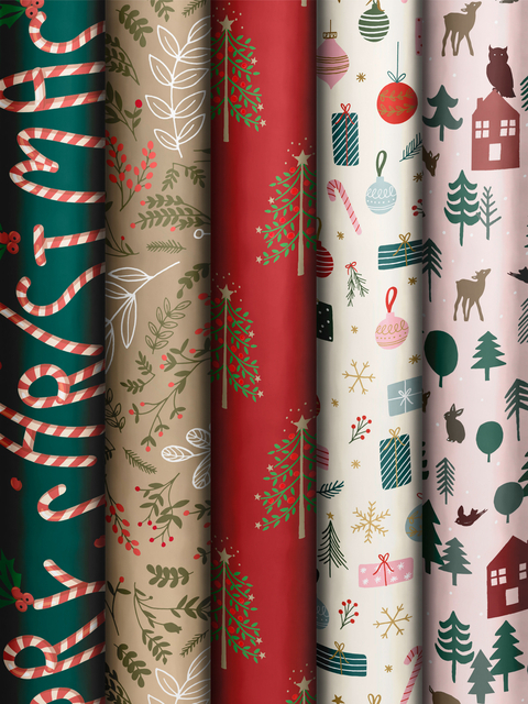 Inpakpapier Stewo Traditioneel 200X70CM Doos À 60 Stuks Assorti