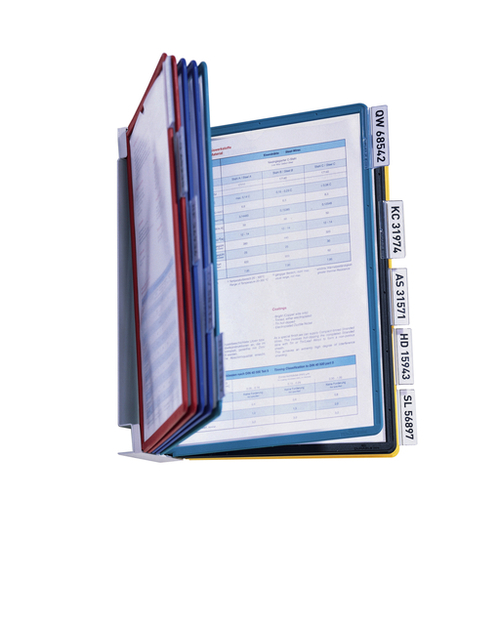 Wandelement Durable Vario Wall Met 10-Tassen A4 Assorti