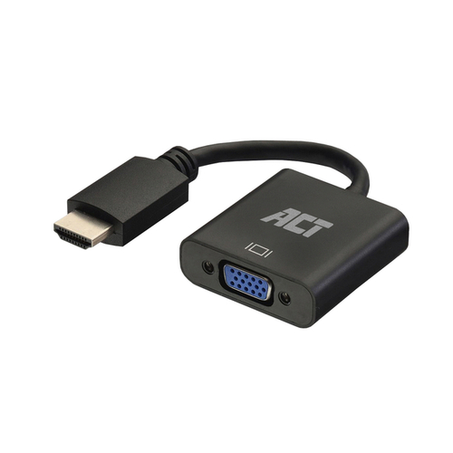 Adapter Act Hdmi Naar Vga Met Audio 0.15 Meter