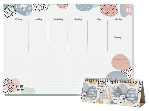 Weekplanner Inspire A4 + Gratis Bureauonderlegger