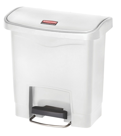 Pedaalemmer Rubbermaid Slim Jim Step-On 15Liter Wit