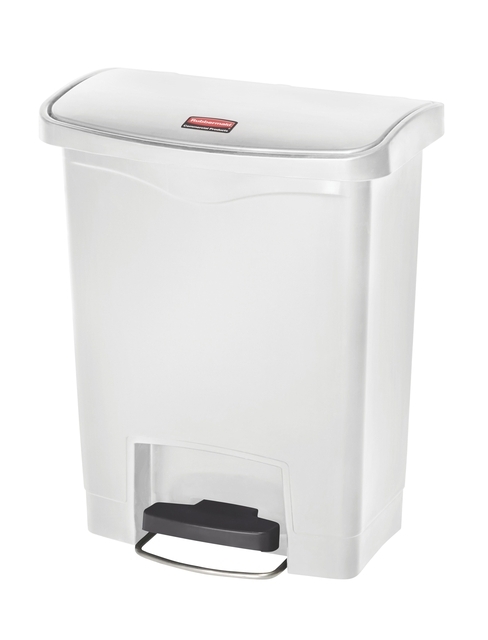 Pedaalemmer Rubbermaid Slim Jim Step-On 30Liter Wit