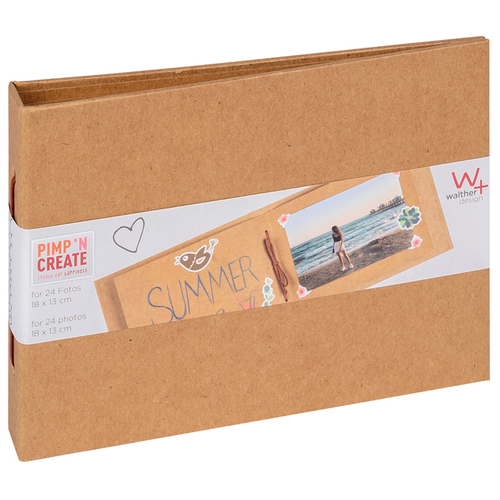 Fotoalbum Walther Design Mini 24 Foto's 13X18CM Horizontaal Kraft