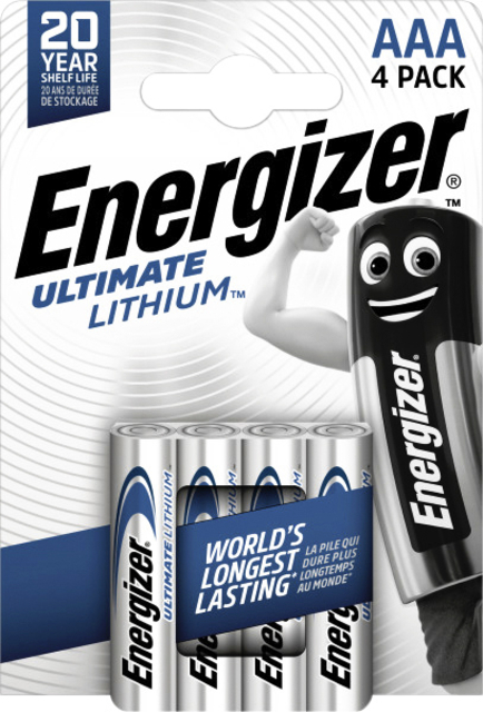 Batterij Energizer Ultimate Lithium 4Xaaa