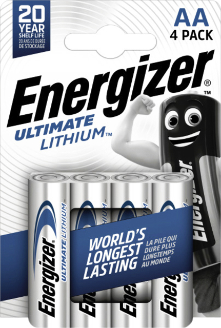 Batterij Energizer Ultimate Lithium 4Xaa