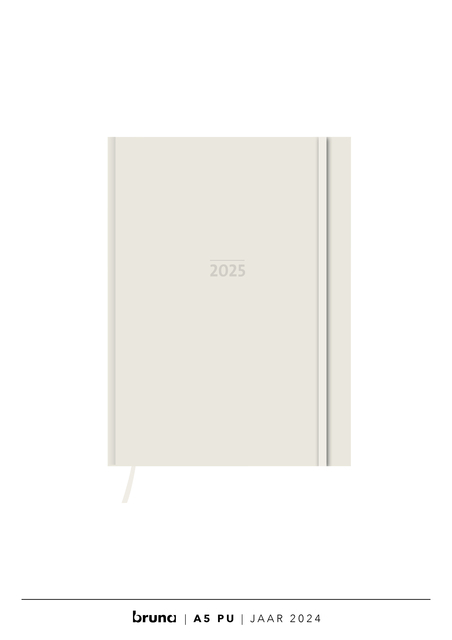 Agenda 2025 A5 Zakelijk Pu - Basis Creme