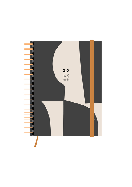 Agenda 2025 A5 - WS Marble Black & White