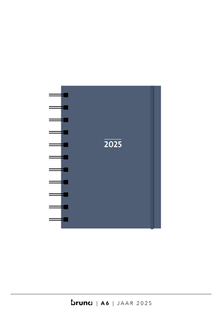 Agenda 2025 A6 Spiraal - Basis Blauw