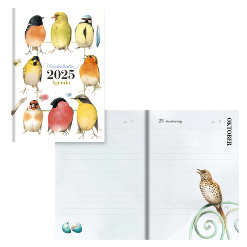 Agenda 2025 Hallmark Marjolein Bastin 111X153MM 1Dag/1Pagina Vogels