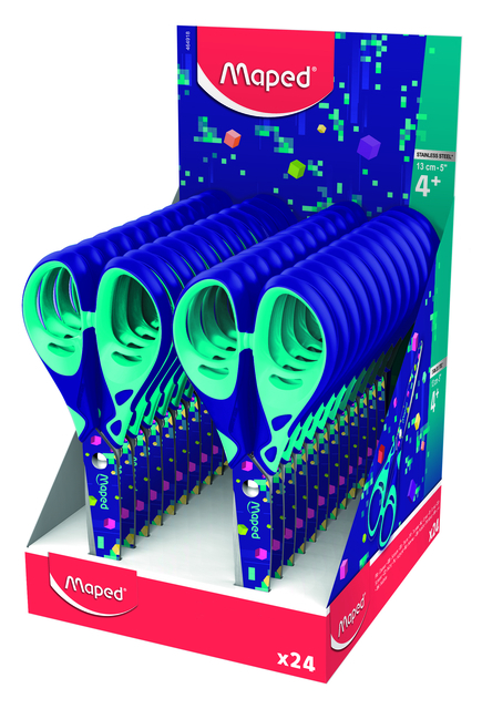 Schaar Maped Pixel Party 13CM Display À 24 Stuks