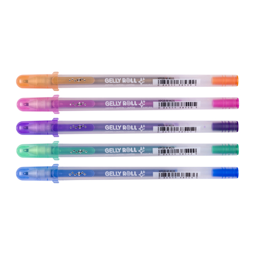 Gelschrijver Sakura Gelly Roll Silver Shadow Set À 5 Kleuren