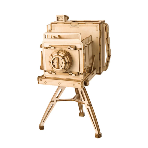 Robotime Vintage Camera. Diy 3D Kit. Houten Miniatuur. TG404. Artbizniz