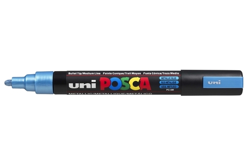 Paintmarker Uni Posca PC5M Medium Metallic Blauw