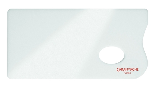 Verfpalet Caran D'Ache Plexiglas 26X13CM Wit