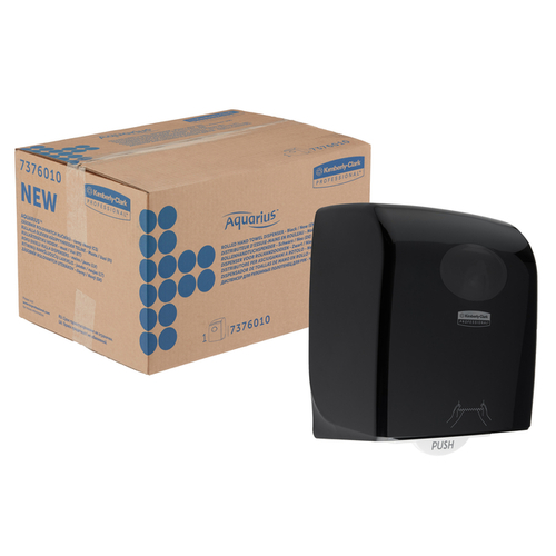 Handdoekroldispenser Aquarius Zwart 7376