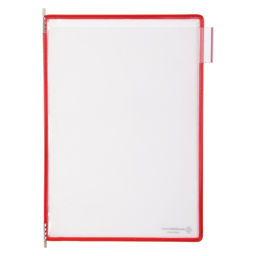 Zichtpaneel Tarifold A4 Verticaal Rood 10 Stuks