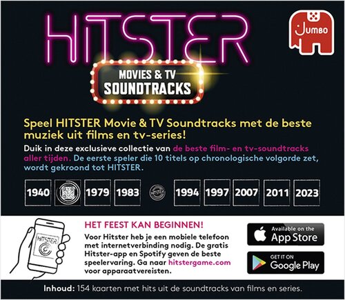 Hitster Movies & TV Soundtracks Uitbreidingsset