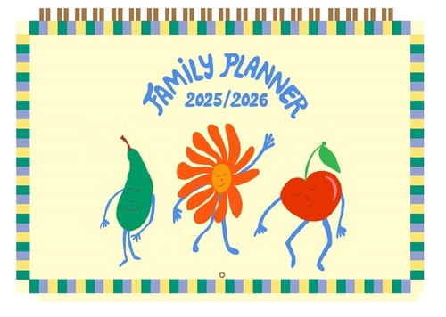 Family Planner A-Journal Fruity 18-M