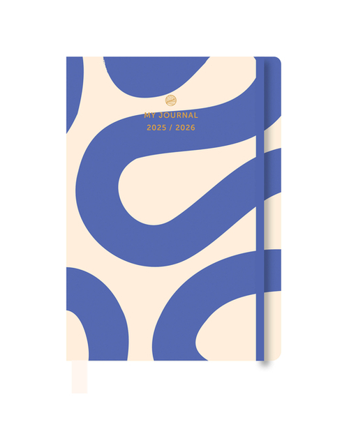Schoolagenda 2025 A-Journal A4 Flow Blue FSC
