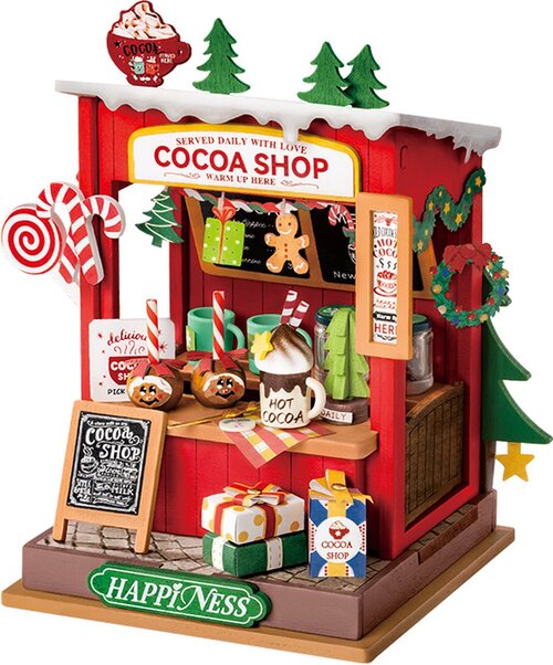 Cocoa Shop Christmas Robotime Modelbouwpakket