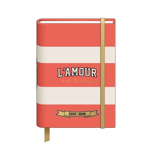 Schoolagenda 2025 Studie Glamour Stripes Folie &Elastiek FSC